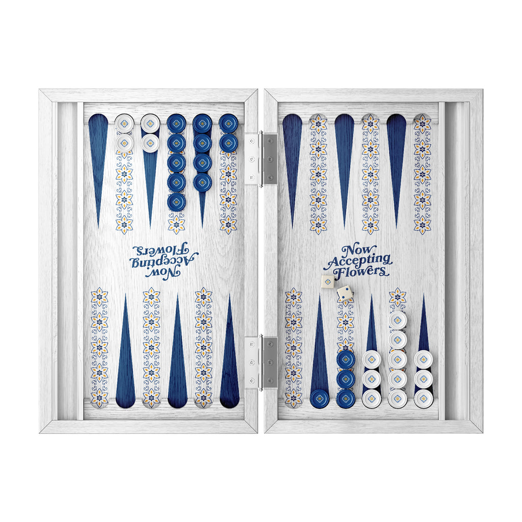 Blue Backgammon Board