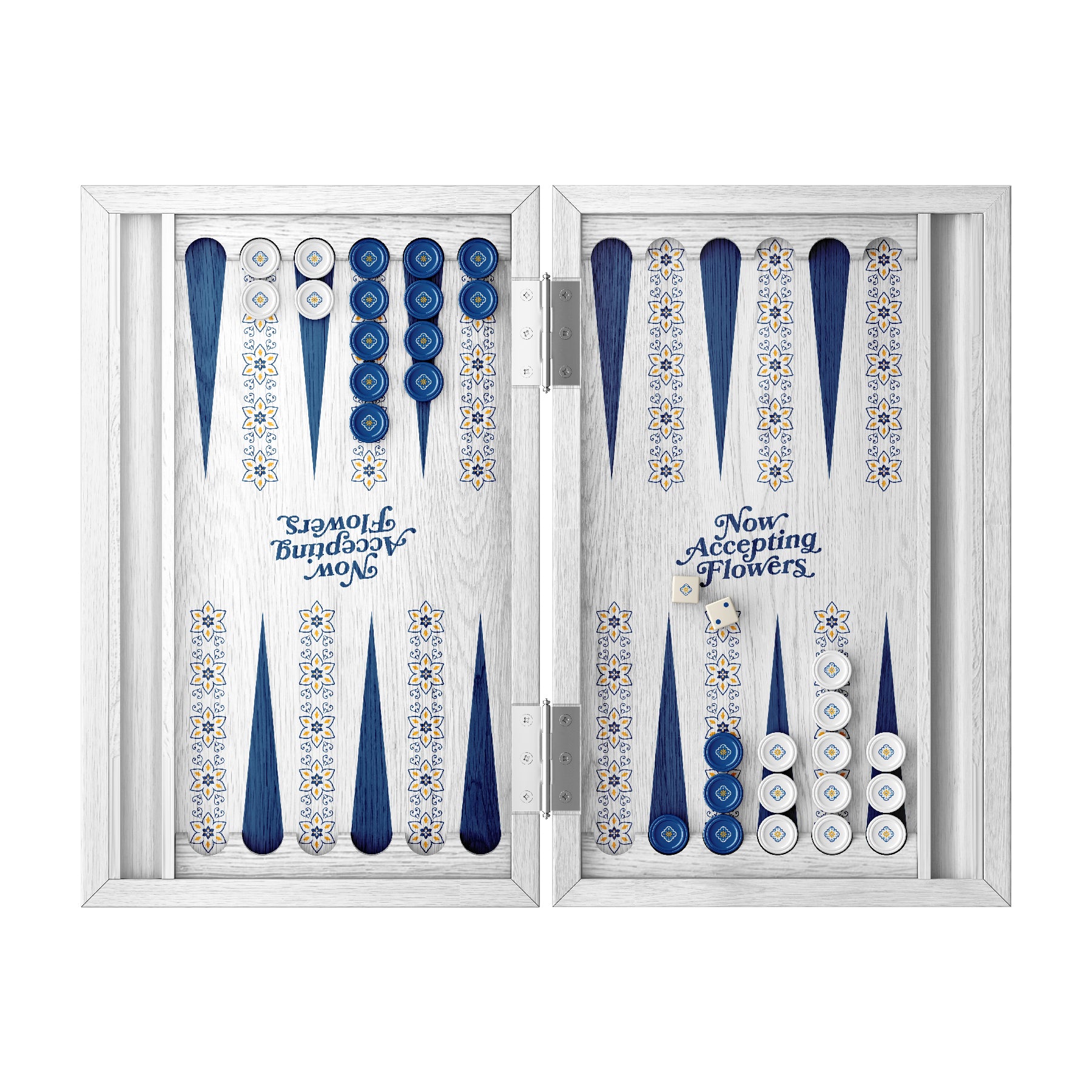 Blue Backgammon Board