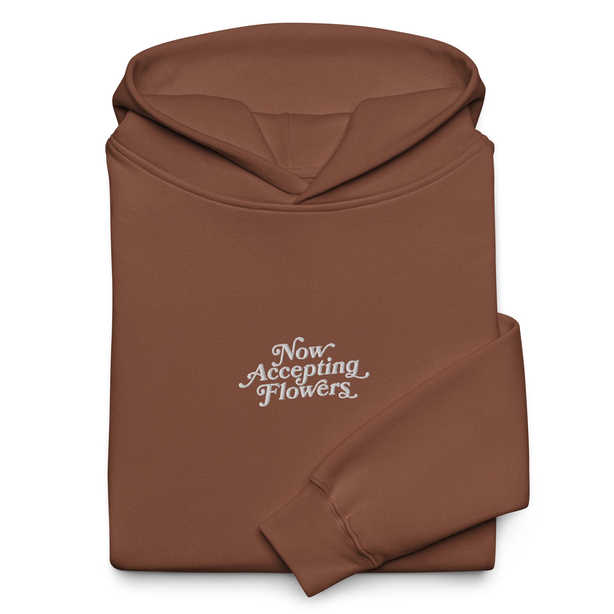 Brown Logo Oversized Hoodie
