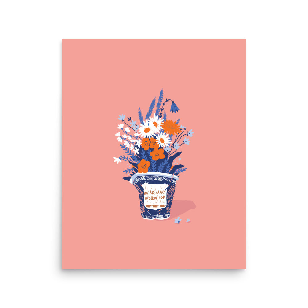 Cup Flower Print